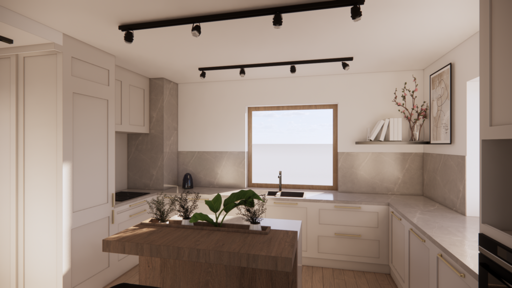 Salon i kuchnia Przylasek Rusiecki