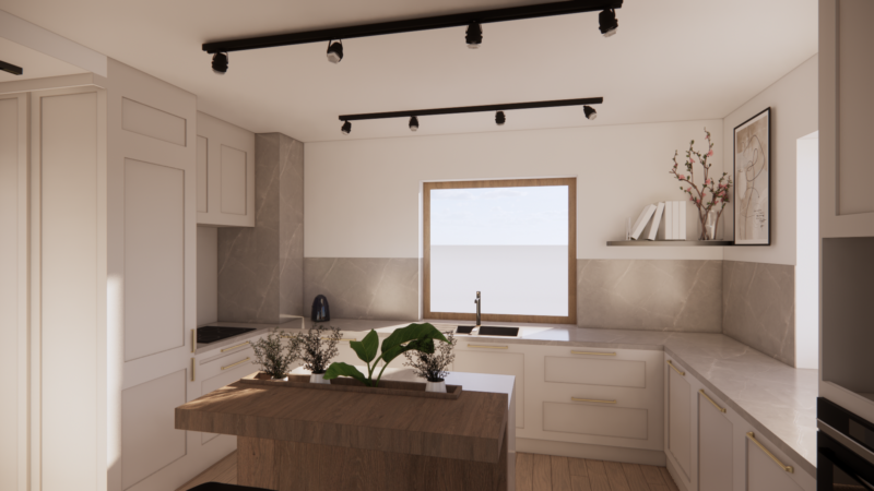 Salon i kuchnia Przylasek Rusiecki